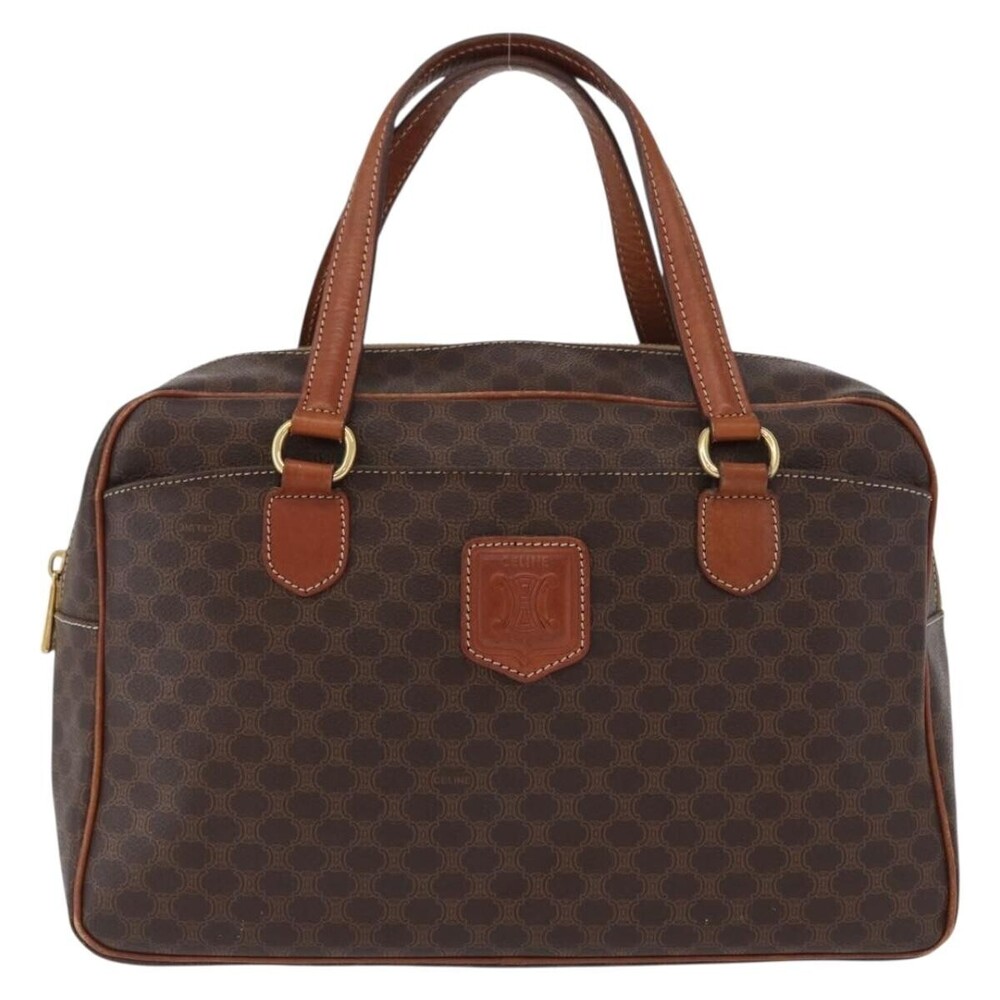 Celine Vintage Macadam Canvas and Leather